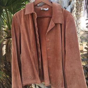 ✨vintage 100% leather blazer ✨